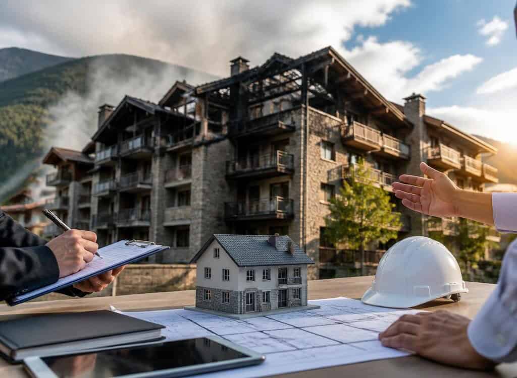 Incendie en Andorre : appartement détruit par les flammes, assurance, copropriété et reconstruction, que faire