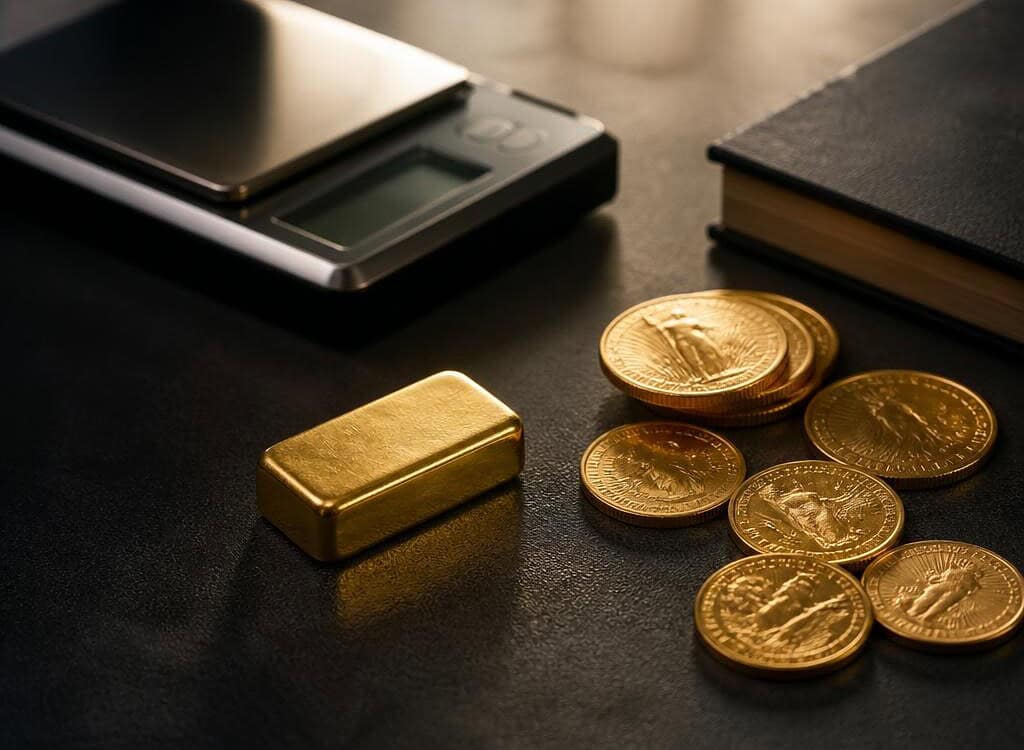 Lingot et pièces d'or pour comparer les formats d'investissement