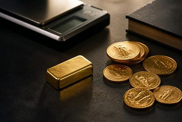 Lingot et pièces d'or pour comparer les formats d'investissement