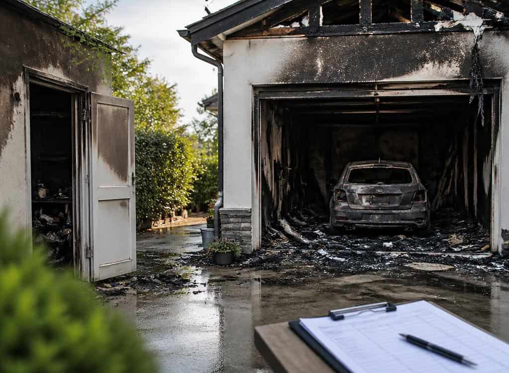 Assurance habitation : dépendance, cave ou garage incendié, que faire ?